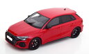 GT スピリット 1/18 アウディ RS3 スポーツバック 2021 8Y レッドGT-Spirit 1:18 Audi RS 3 8Y Sportback year 2021 red