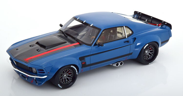 GTXsbg 1/18 tH[h }X^O tBA 1970/2021 u[/ubN 1200GT Spirit 1:18 Ford Mustang Ruffian 1970/2021 blue black Limited Edition 1200 pcs