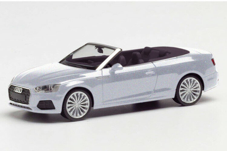 ヘルパ 1/87 アウディ A5 カブリオレ 2018 キュヴェ シルバー メタリックHerpa 1:87 Audi A5 Cabriolet built in 2018 in cuvee silver metallic