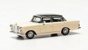 ヘルパ 1/87 メルセデス・ベンツ 200 SL テールフィン リムジン クリーム/ブラック Herpa 1/87 Mercedes Benz 200 SL tailfin sedan cream-black