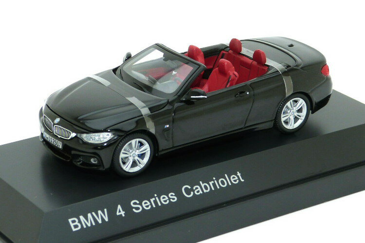 I-Scale 1/43 BMW 435i 4シリーズ カブリオレ コンバーチブル F33 2014-2017 ブラック iScale 1:43 BMW 435i 4-series Cabriolet convertible F33 2014-2017 black met.　外箱なし