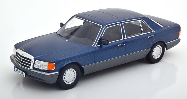iScale 1/18 メルセデスベンツ 560 SEL W126 フェイスリフト 2シリーズ 1985 メタリックブルー iScale 1:18 Mercedes 560 SEL W126 Facelift 2 Series 1985 bluemetallic