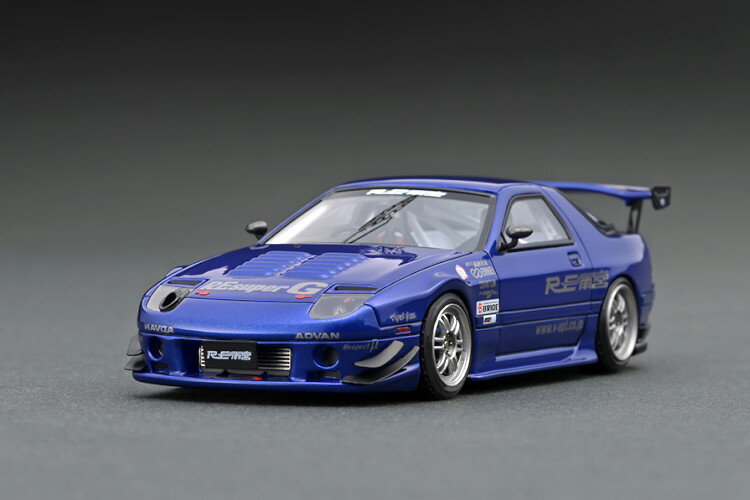 イグニッション 1/43 マツダ RX-7 FC3S RE 雨宮 ブルーignition 1:43 Mazda RX-7 (FC3S) RE Amemiya Blue