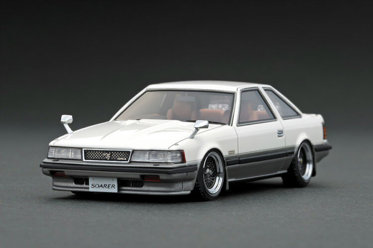イグニッション 1/43 トヨタ ソアラ 2800GT リミテッド Z10 ホワイト / ブラウンignition 1:43 Toyota Soarer 2800GT Limited (Z10) White/Gold