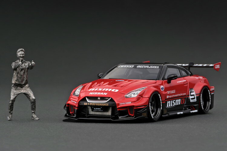 ignition COjbV 1/43 LB-Silhouette WORKS GT Nissan 35GT-RR Red/Black With Mr. Kato LBWORKS R35 GT-R oeBEH[N I[gT 2022 