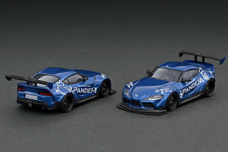 イグニッション 1/64 パンデム スープラ(A90) ブルーメタリックIgnition Model 1/64 PANDEM Supra (A90) Blue Metallic