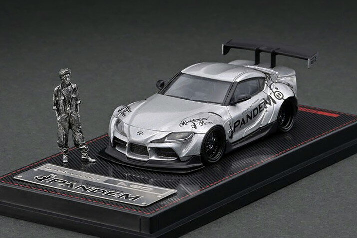 イグニッション 1/64 パンデム スープラ(A90) シルバーIgnition Model 1/64 PANDEM Supra (A90) Silver with Mr. Miura