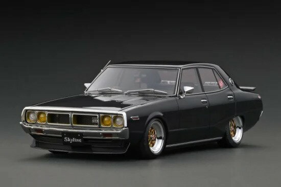 COjbV 1/18 Y XJCC 2000 GT-X (GC110) ubN^bN ignition 1:18 NISSAN Skyline 2000 GT-X (GC110) Black Metallic