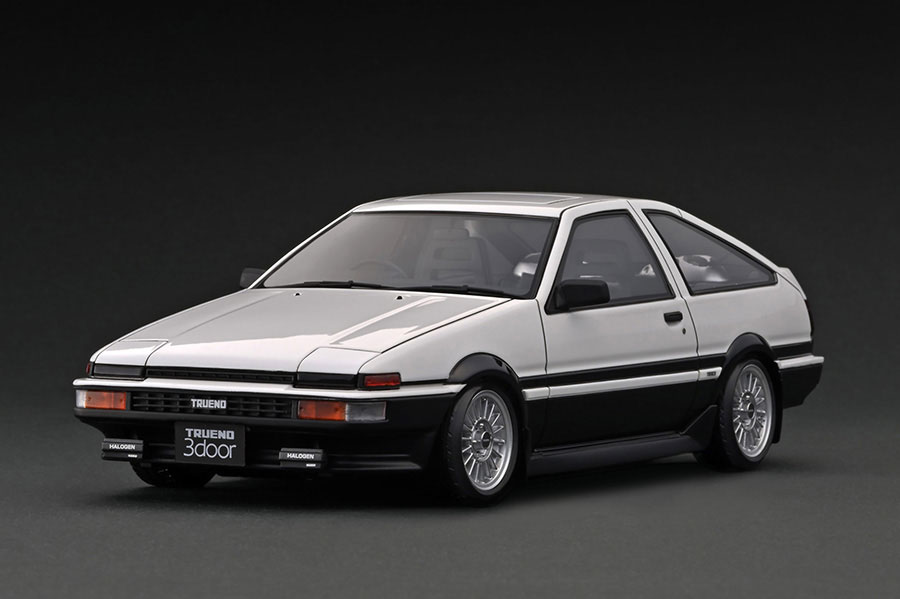 COjbV 1/18 g^ Xv^[ gm 3Dr GT AybNX (AE86) zCg/ubN Normal-Wheel Ignition 1:18 Toyota Sprinter Trueno 3Dr GT Apex (AE86) White/Black Normal-Wheel