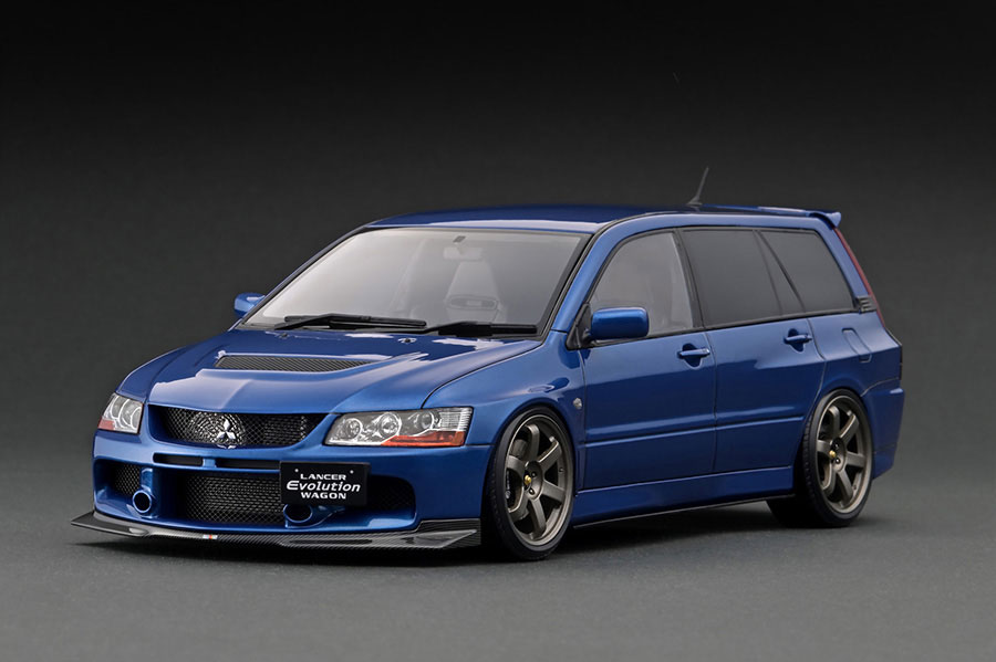 COjbV 1/18 OH T[G{[VS(CT9W) u[ ignition 1:18 Mitsubishi Lancer Evolution Wagon (CT9W) Blue