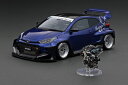 イグニッション 1/18 パンデム GR ヤリス(4BA) ブルーメタリック エンジン付き ignition 1:18 PANDEM GR YARIS (4BA) Blue Metallic With Engine|詳細画像