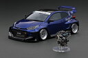 イグニッション 1/18 パンデム GR ヤリス(4BA) ブルーメタリック エンジン付き ignition 1:18 PANDEM GR YARIS (4BA) Blue Metallic With Engine