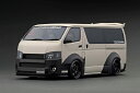 イグニッション 1/18 T・S・D WORKS ハイエース マットサンドベージュ ルーフラック付 ignition 1:18 T・S・D WORKS HIACE　Matte Sand Beige With Roof Rack