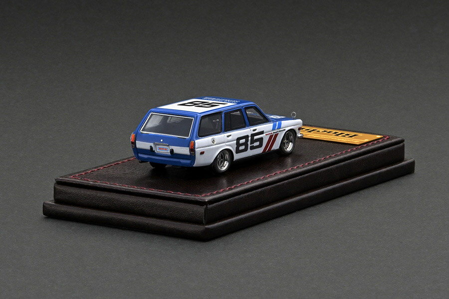 イグニッション 1/64 ダットサン ブルーバード(510)ワゴン ブルー/ ホワイト ignition 1:64 DATSUN Bluebird (510) Wagon Blue / White