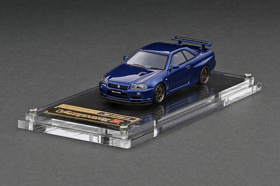 COjbV 1/64 Y XJCC GT-R V-spec 2 (R34) xCTChu[Ignition Model 1/64 Nissan Skyline GT-R V-spec 2 (R34) Bayside Blue