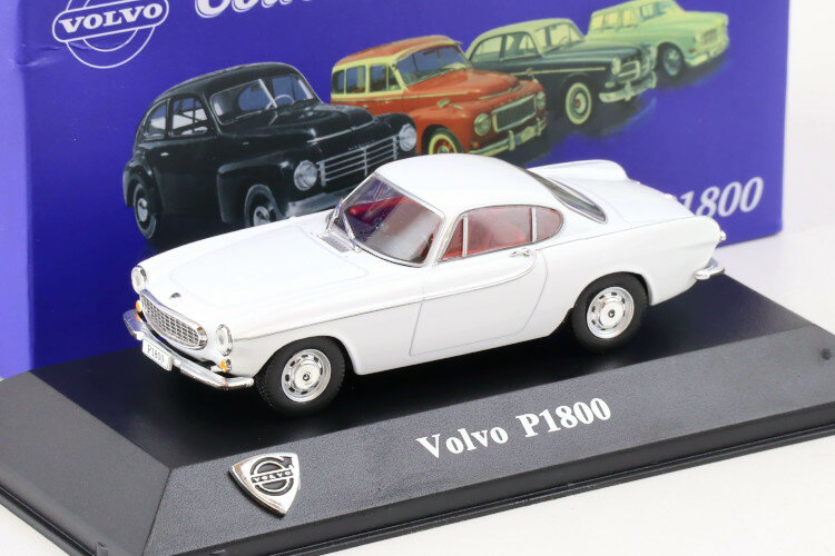 Atlas IXO 1/43 {{ RNV 1964 {{ P1800 N[y zCg Atlas IXO 1/43 Volvo Collection 1964 Volvo P1800 Coupe white