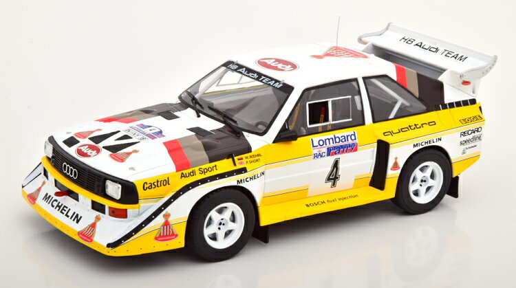 CN\ 1/18 AEfB X|[c Ng S1 #4 RAC [ 1985 Ixo 1:18 Audi Sport Quattro S1 #4 RAC Rally 1985