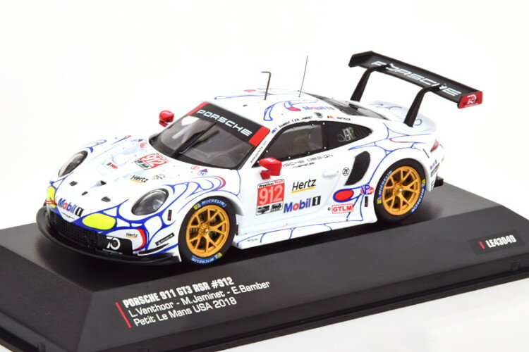 CN\ 1/43 |VF 911 991 RSR #912 v`EE} 2018 Ixo 1:43 Porsche 911 991 RSR #912 Petit Le Mans 2018 Vanthoor/Jaminet/Bamber