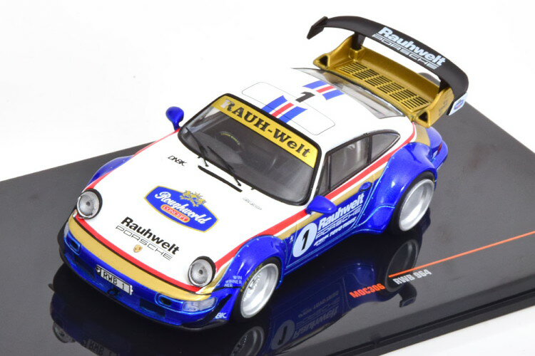 イクソ 1/43 ポルシェ 911 (964) RWB ラフ ヴェルト ワイカト ホワイトIxo 1:43 Porsche 911 (964) RWB Rauh Welt Waikato white