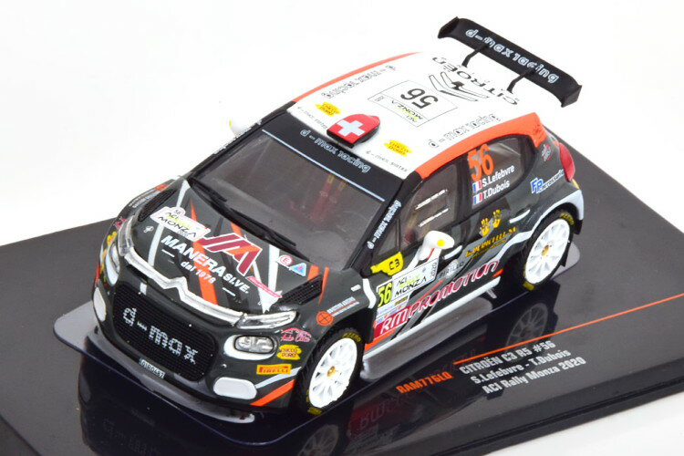 イクソ 1/43 シトロエン C3 R5 #56 ACI ラリー モンツァ 2020 Ixo 1:43 Citroen C3 R5 No 56 ACI Rally Monza 2020 Lefebvre Dubios