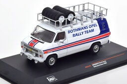 イクソ 1/43 シボレー バン G-セリエ ロスマンズ オペル ラリー チーム 1983Ixo 1:43 Chevrolet Van G-Serie Rothmans Opel Rally Team 1983