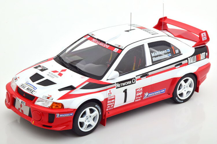 CN\ 1/18 OH T[ R5 G{[V #1 RAC[ [h`sI 1998 }Ll }jZ}LIxo 1:18 Mitsubishi Lancer R5 Evolution No 1 RAC Rally World Champion 1998 M?kinen/Mannisenmaki