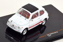 イクソ 1/43 フィアット アバルト 595 SS 1964 ホワイト/レッドIxo 1:43 Fiat Abarth 595 SS 1964 white red