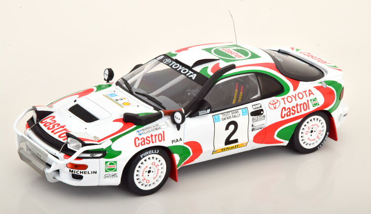  1/18 ȥ西 ꥫ  4WD (ST185) #2 ե꡼ 1993 Castrol Alen/Kivimak ޥܥǥդIxo 1:18 Toyota Celica Turbo 4WD (ST185) No 2 Safari Rally 1993 Castrol Alen/Kivimaki with Marlboro Decals