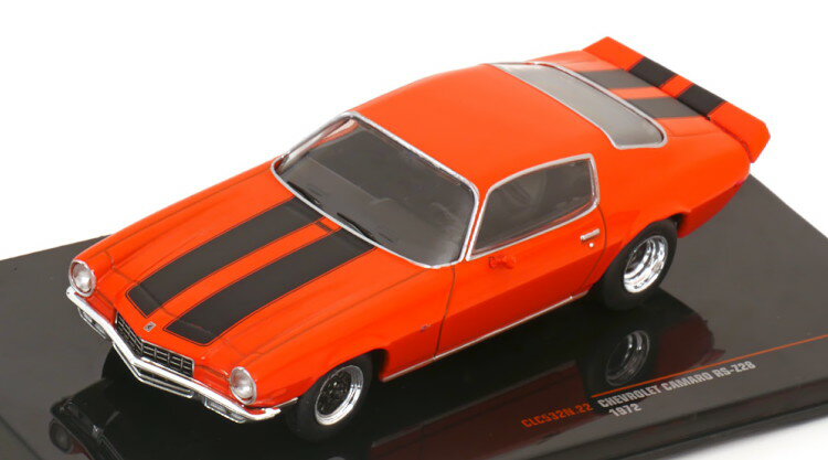 イクソ 1/43 シボレー カマロ RS-Z28 1972 オレンジメタリック/ブラックIxo 1:43 Chevrolet Camaro RS-Z28 1972 orange-metallic black