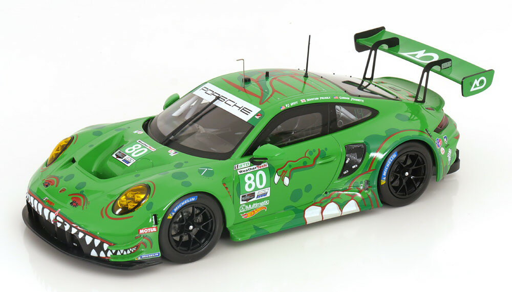 イクソ 1/18 ポルシェ 911/992 GT3 R レキシー #80 セブリング12時間レース IMSA 2023 Hyett/Jeanette/PriaulxIxo 1:18 Porsche 911(992) GT3 R REXY No 80 12h Sebring IMSA 2023 Hyett/Jeanette/Priaulx