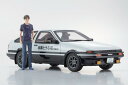 京商 1/18 トヨタ スプリンタートレノ AE86 フィギュア付属 1983 頭文字D LEGEND 1 TVシリーズ ホワイト/ブラック KYOSHO 1:18 TOYOTA SPRINTER TRUENO AE86 WITH FIGURE 1983 INITIAL D LEGEND 1 TV SERIES WHITE BLACK