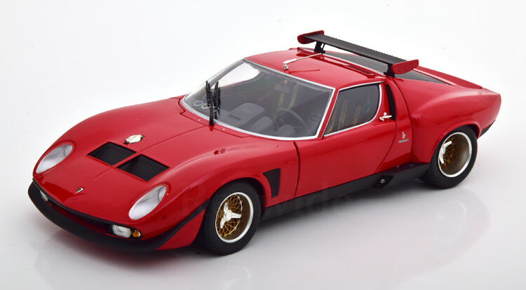 京商 1/18 ランボルギーニ ミウラ SVR レッド ブラック Kyosho 1:18 Lamborghini Miura SVR red black