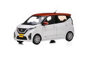 京商 1/43 日産 デイズ ホワイト NISSAN DAYZ(AA1 XDT)White Pearl/Premium Sunshine Orange