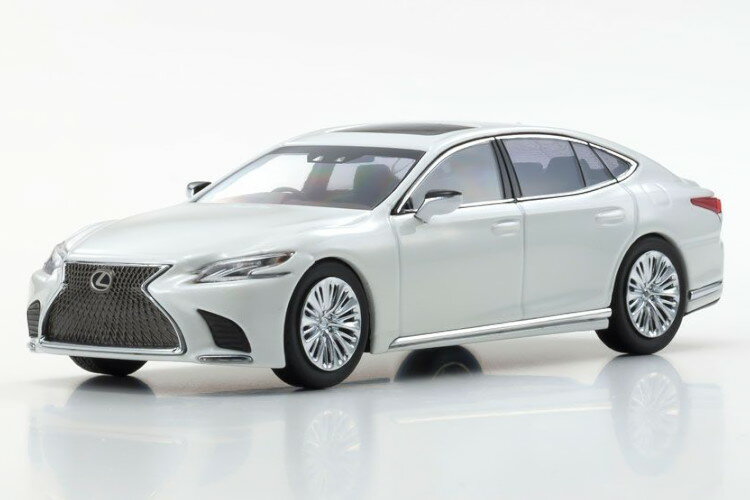 京商 1/43 レクサス LS500KYOSHO 1:43 Lexus LS500 Sonic Quartz / White Pearl