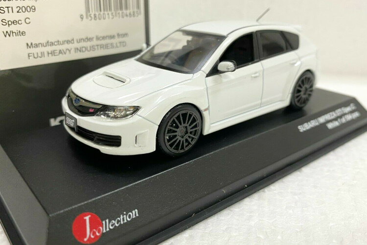 京商 1/43 スバル インプレッサ WRX STI スペック C 2009 ホワイト J コレクションKYOSHO 1:43 SUBARU IMPREZA WRX STI SPEC C 2009 WHITE J COLLECTION