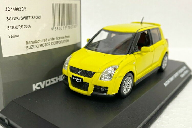 京商 1/43 スズキ スイフト スポーツ 2006 JDM イエロー J コレクションKYOSHO 1:43 SUZUKI SWIFT SPORT 2006 JDM YELLOW J COLLECTION