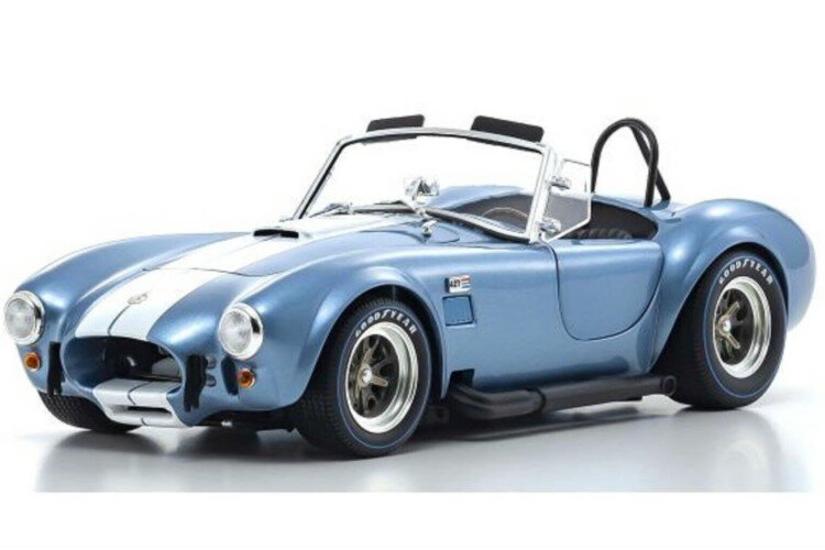 京商 1/18 シェルビー コブラ 427 S/C スパイダー コンストラクション 1962 ライトブルー / ホワイトKyosho 1:18 Shelby Cobra 427 S/C Spider Construction 1962 light blue / white