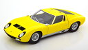 京商 1/18 ランボルギーニ ミウラ P400 SV 1970 イエロー シルバー 開閉Kyosho 1:18 Lamborghini Miura P400 SV 1970 yellow silver