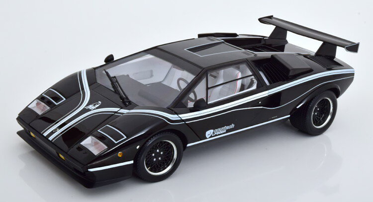 京商 1/12 ランボルギーニ カウンタック LP500R 1982 ブラック/ホワイト 開閉KYOSHO 1:12 LAMBORGHINI Countach LP500R 1982 black white