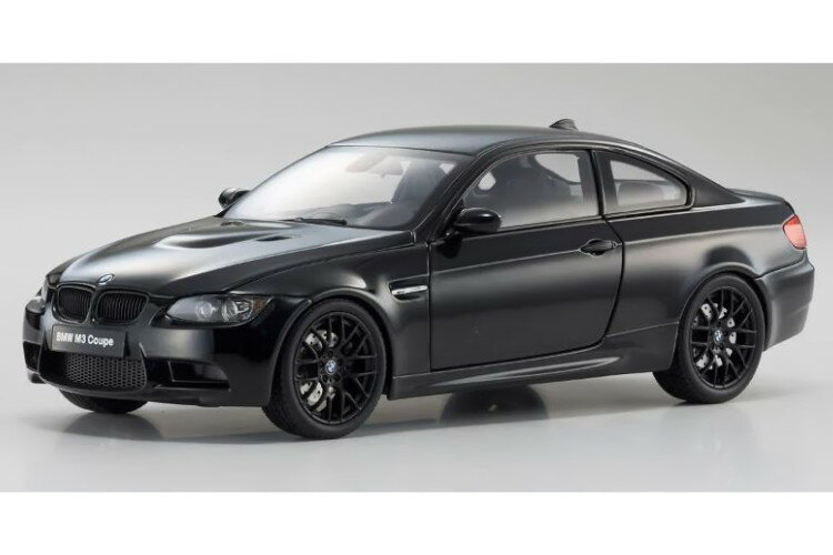 京商 1/18 BMW M3 クーペ E92 ブラック ダイキャストカー モデル トイ コレクション ギフト 開閉Kyosho 1:18 Scale BMW M3 Coupe E92 Black Diecast Car Model Toy Collection Gift