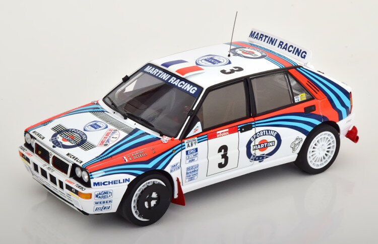  1/18 `A f^ HF CeO[ GH][l #3 c[EhERX 1992 Martini Auriol/Occelli JKYOSHO 1:18 LANCIA DELTA HF INTEGRALE EVOLUZIONE No 3 Tour de Corse 1992 Martini Auriol/Occelli