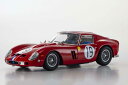 京商 1/18 フェラーリ 250 GTO 3.0L V12 クーペ チーム ピエール ノブレ ＃19 2nd ル・マン24時間レース 1962 J.GUICHET - P.NOBLET 開閉Kyosho 1:18 Ferrari 250 GTO 3.0L V12 COUPE TEAM PIERRE NOBLET N 19 2nd 24h LE MANS 1962 J.GUICHET - P.NOBLET