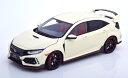 LCD Models 1/18 ホンダ シビック タイプR 2018 FK8 ホワイト 左ハンドル 開閉 HONDA Civic Type R