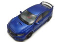 LCD-MODEL 1/18 ホンダ シビック タイプR FK8 2020 ブルーLCD-MODEL 1:18 HONDA CIVIC TYPE-R (FK8) 2020 BLUE