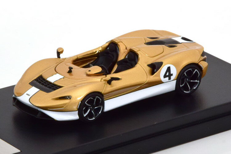 LCD Models 1/64 }N[ Go #4 S[h^bN/zCgLCD MODELS 1:64 McLaren Elva No 4 goldmetallic white