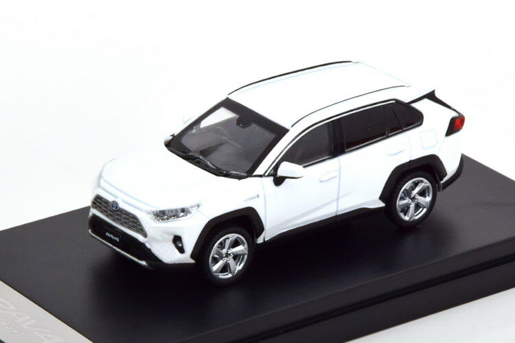 LCD Models 1/64 トヨタ RAV4 ハイブリッド ホワイトLCD MODELS 1:64 Toyota RAV4 Hybrid white