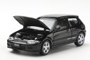 LCD Models 1/64 ホンダ シビック SiR 2 (EG6) ブラック 開閉 LCD Models 1:64 Honda CIVIC SiR II (EG6) Black