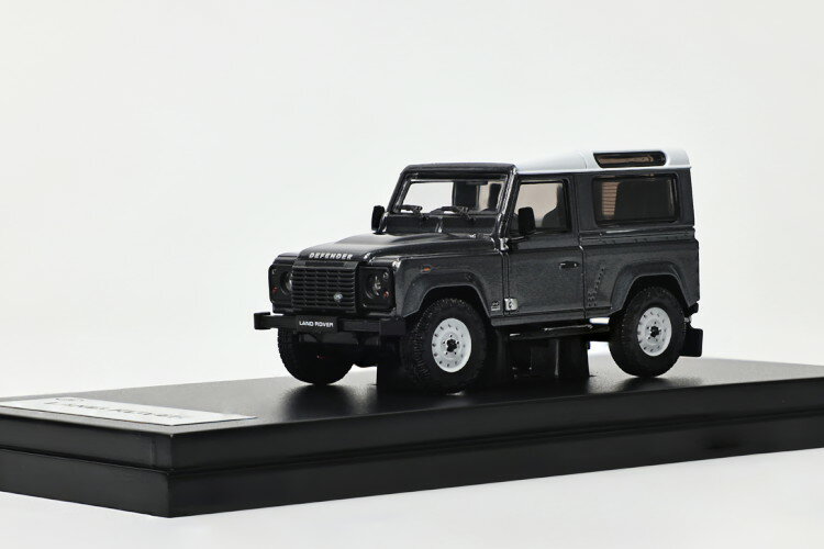 LCDモデル 1/64 ランドローバー ディフェンダー 90 V8 2018 クリミア グレー ホワイトLCD Model 1:64 Land Rover Defender 90 V8 2018 CRIMEA GREY WHITE