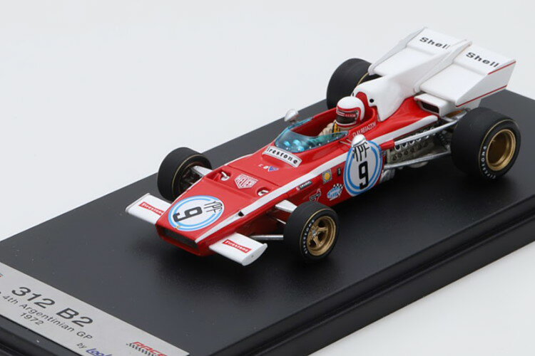 ルックスマート 1/43 フェラーリ 312 B2 アルゼンチンGP 1972 レガツォーニ レッド/ホワイト Looksmart 1:43 Ferrari 312 B2 GP Argentina 1972 Regazzoni red white