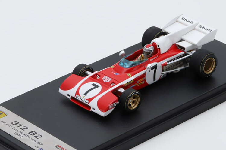 ルックスマート 1/43 フェラーリ 312 B2 南アフリカGP 1972 アンドレッティ レッド/ホワイト Looksmart 1:43 Ferrari 312 B2 GP Argentina 1972 Andretti red white